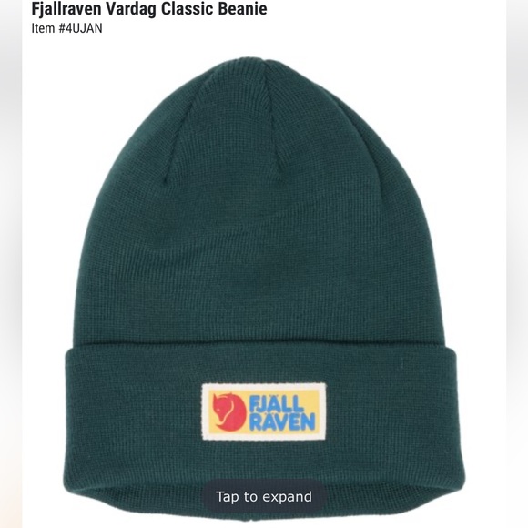 FjallRaven Adult Vardag Classic Beanie Hat dark teal OS - Picture 4 of 5